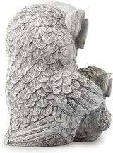 Roman Garden - Owl and Baby Statue, 8" H, Pudgy Pals Collection, Resin and Dolomite, Decorative, Garden Gift, Home Outdoor Decor, Durable, Long Lasting