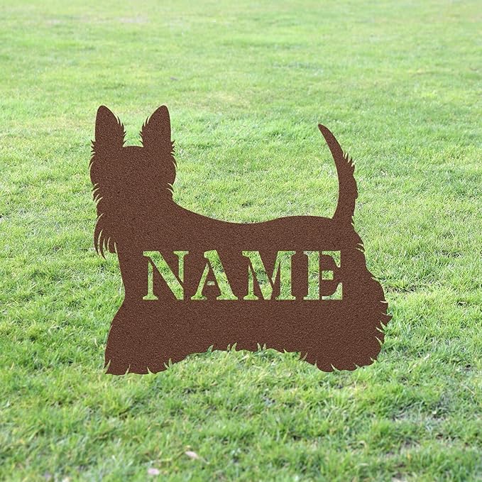 Personalized Scottie Copper Yard Art Statue Stake,Custom Scottish Terrier Garden Decor,Memorial Remembrance Sculpture for Yard Garden Porch Lawn Grassland Park Farm Flowerpot Decor.