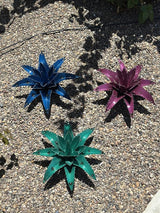 Mini Metal Agave - Garden Art (Purple)