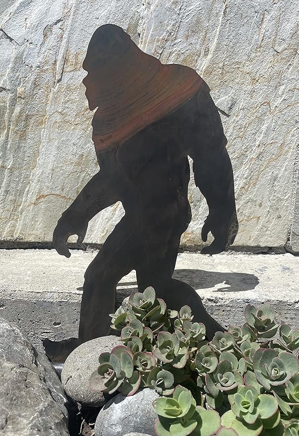 Bigfoot Walking Spike (Lawn Spike) - Lawn and Garden Ornament - Bigfoot/Sasquatch/Yeti Gift - Cold Rolled Steel - Made and Manufactured in USA