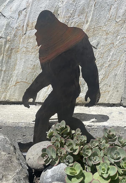 Bigfoot Walking Spike (Lawn Spike) - Lawn and Garden Ornament - Bigfoot/Sasquatch/Yeti Gift - Cold Rolled Steel - Made and Manufactured in USA