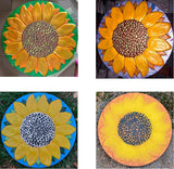 Sunflower Plastic Mold Stepping Stone Garden Path Concrete Plaster #S18