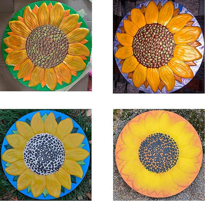 Sunflower Plastic Mold Stepping Stone Garden Path Concrete Plaster #S18