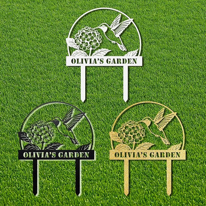Startop Custom Metal Garden Sign with Stake: Personalized Outdoor Garden Decor - Durable Weatherproof Laser Cut Steel Yard Sign - Rustic Farmhouse Family Name Art for Lawn Patio Balcony & Farm A001