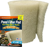 Aquatic Experts Beige COARSE Pond Filter Pad - 1.25 inch Thick - Bulk Roll Water Garden Filter Pond Media - Made in USA, (1.25 inch by 14 inch by 56 inch)