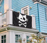 3x5 Feet Pirate Cat Skull and Crossbone Home Polyester Flags with 4 Brass Grommets - Decorative Home Fall Single Sided Flags for Infoor or Outdoor - Garden Yard Porch Patio Banner for Decor