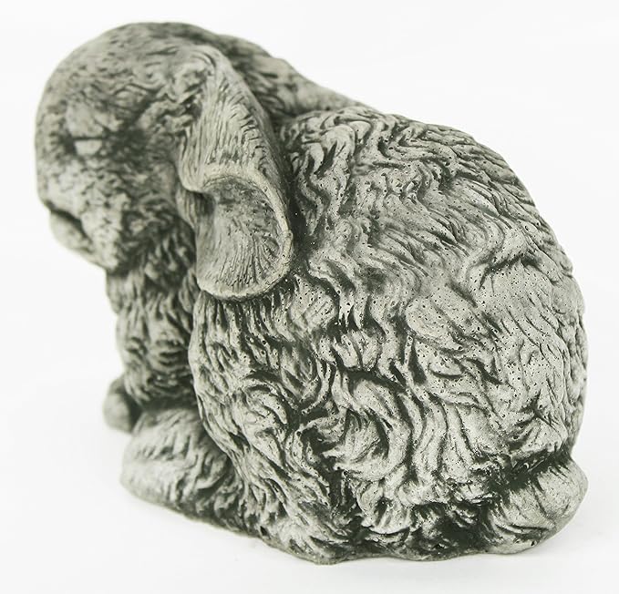 Sleeping Bunny Concrete Garden Statue Cement Animal Figure Cast Stone Bunny Figurine Garden Sculpture Outdoor Rabbit Sculpture