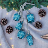 Rustic Cow Bell Wind Chime 25” - 5 Metal Hanging Bells for Christmas, Farmhouse, Porch, Entryway, Bohemian Garden Chime, Vintage Bell Garland, Antique Wind Chimes for Indoor & Outdoor (Green)
