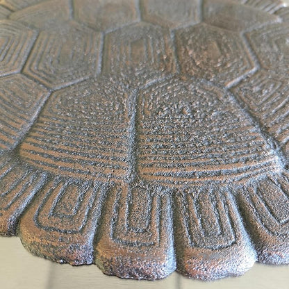 Turtle Stepping Stone Cast Iron Outdoor Yard and Garden Decor Bronze