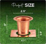Copper Gutter Adapter with Rain Chain Hanger Clip for Decorative Chimes, Cups & Bells Serves as 2 Inch Rain Chain Installer for Downspout Outlet & Water Diverter for Gorgeous Fountain Display