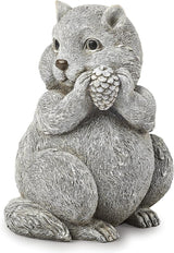 Roman Garden - Chipmunk Statue, 8.75" H, Pudgy Pals Collection, Resin and Dolomite, Decorative, Garden Gift, Home Outdoor Decor, Durable, Long Lasting