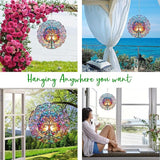 Tree of Life Wind Spinner,3D Stainless Steel Wind Spinner for Yard and Garden 3D Frosted Tree of Life Wind Sculptures Garden Decoration Crafts Ornaments 10Inch