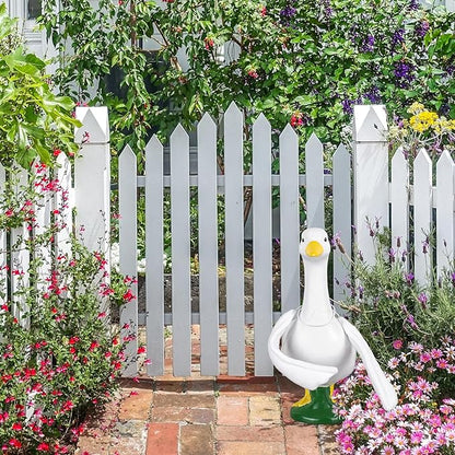 JarThenaAMCS Poseable Goose Wings for 23" - 28" Porch Goose Outfit Accessories White Wings for Fall Christmas Party Outdoor Patio Yard Lawn Decoration
