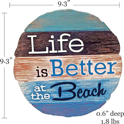 Spoontiques - Garden Décor - Beach Stepping Stone - Decorative Stone for Garden