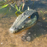 LUEUR Floating Alligator Head Garden Decor for Ponds & Pools – Realistic Crocodile Head Floating Ornament, Decorative Alligator Accent for Outdoor Water Features, Yard & Landscape Decoration