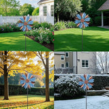 WONDER GARDEN Wind Spinners Outdoor - Metal Wind Spinner Windmill, Kinetic Wind Sculpture & Spinners for Yard Patio Lawn Decor