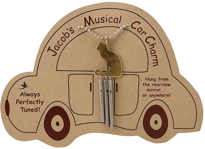 Jacob's Musical Car Charm, Cat, Mini Wind Chime