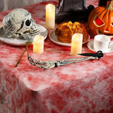 400" x 85" Halloween Creepy Cloth - Large Size Spooky Fabric - Scary Gauze Blood Creepy Cloth for Haunted House Party Yard Wall Doorway Decoration (red)