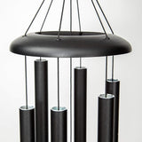 Corinthian Bells by Wind River - 30 inch Black Wind Chime for Patio, Backyard, Garden, and Outdoor Decor (Aluminum Chime) Made in The USA