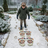 Outdooor Stepping Stones - Decorative Garden Stones for Patio, Deck, Garden or Sidewalk Faux Cobblestone Stepping Stones (Set of 2#B