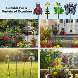 Metal Wind Spinners Outdoor from, Guangxie Set of 4 Garden Decor for Outside, Yard, Patio, Lawn