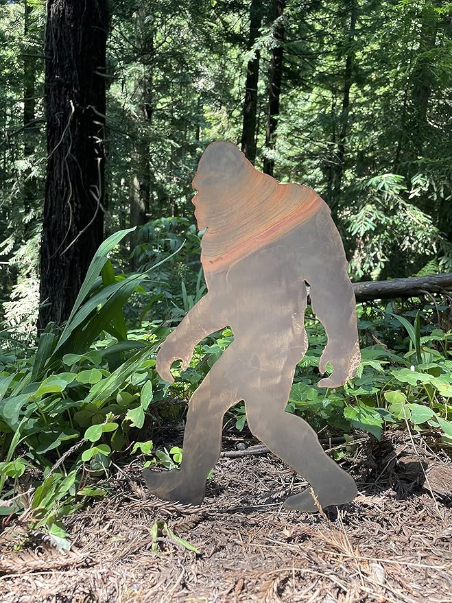 Bigfoot Walking Spike (Lawn Spike) - Lawn and Garden Ornament - Bigfoot/Sasquatch/Yeti Gift - Cold Rolled Steel - Made and Manufactured in USA