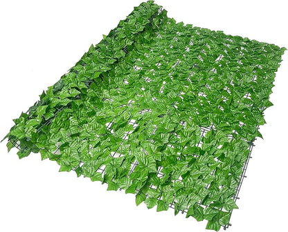 Bybeton 60" x 120" Artificial Ivy Privacy Fence Screen, UV Protected Faux Ivy Privacy Fence Roll, 50 Sq. Ft. Dense Greenery Wall Panels for Outdoor Patio, Garden, Balcony and Backyard Decor