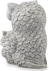 Roman Garden - Owl and Baby Statue, 8" H, Pudgy Pals Collection, Resin and Dolomite, Decorative, Garden Gift, Home Outdoor Decor, Durable, Long Lasting