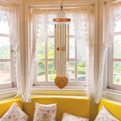 Housewarming Gifts New Home - Metal Wind Chimes for Outside Decorative Hanging Windchimes Garden Patio Yard Balcony Apartment Decor House Warming Gift for Couples Women Men Homeowner Friends