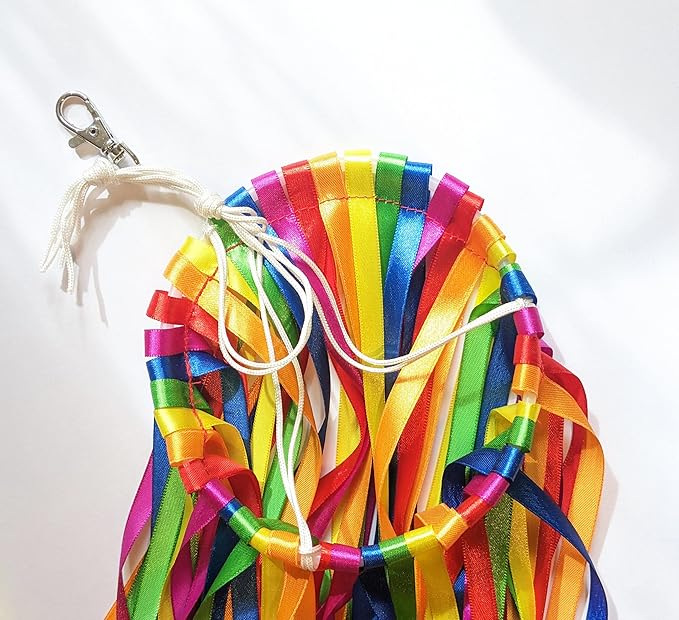 Madrona Brands Rainbow Ribbon Windsock | Durable Outdoor Hanging Decoration | Yard, Garden, Patio, Deck and More | 48-Inch11