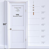 Woodstock Chimes Signature Collection, Woodstock Temple Bells, Trio (24'') Copper, Wind Bells for Outdoor, Patio, Home or Garden Décor (TB3C)
