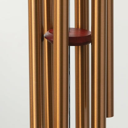 Woodstock Wind Chimes of Pluto Wind Chimes for Outside, 37" Bronze Medium Tone Wind Chime Décor for Outdoor Garden, Patio, Porch, Encore Collection