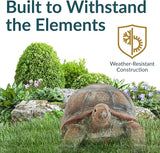 Sunnydaze Talia the Garden Turtle Statue - Turtle Garden Decor for Yard, Lawn, Patio Decor – 29" x 15" Durable Reinforced Glass Fiber - Gift Idea