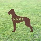Personalized Great Dane Copper Garden Statue Stake,Custom Great Dane Outdoor Yard Art Decor,Memorial Remembrance Sculpture for Yard Garden Porch Lawn Grassland Park Farm Flowerpot Decor.