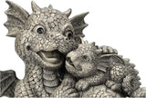 Pacific Giftware PT Garden Dragon Family Mother and Baby Dragon Garden Display Decorative Accent Sculpture Stone Finish 10 Inch Tall