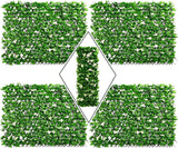 DOEWORKS Expandable Fence Privacy Screen for Balcony Patio Outdoor, Faux Ivy Fencing Panel for Backdrop Garden Backyard Home Decorations - 4PACK