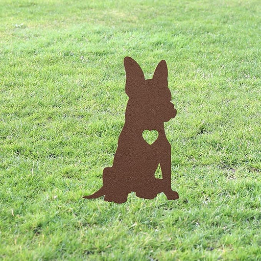 Personalized Chihuahua Garden Statue Stake,Custom Chihuahua Outdoor Yard Art Decor,Memorial Remembrance Sculpture,Outdoor Statue for Yard Garden Porch Lawn Grassland Park Farm Flowerpot Decor.