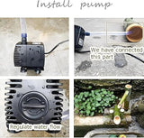 Powered Bamboo Water Fountain, Fountain Japanese Garden Waterfall Nozzle Outdoor 100% Handmade, Decor，