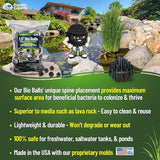 Aquatic Experts 1.5" Large Bio Balls for Ponds – Biological Filter Media for Waterfalls & Outdoor Pond Filters, Treats Up to 6,600 Gallons (2000 Count, Bulk Box – No Mesh Bags)