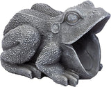 Design Toscano QM7512081 Garden Frog Decorative Object, Grey Stone