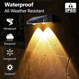 Brizled Solar Fence Lights Outdoor, 12 Pack 6 Modes 2700/4500/6500K 250ml Fence Solar Lights, IP65 Waterproof Outdoor Wall Light Landscape Lighting for Backyard Garden Patio Deck Railing Wall Poolside