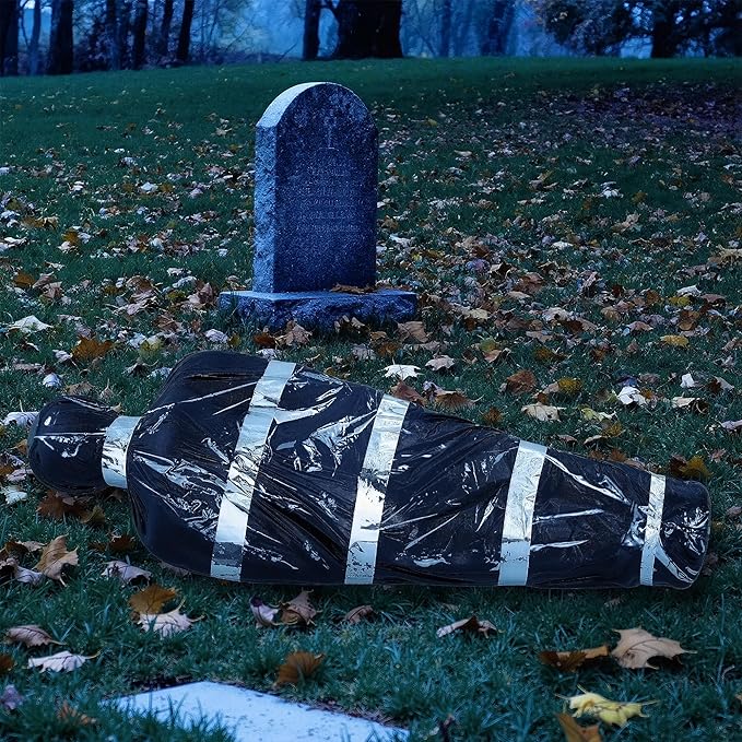 JOYIN 5ft Hanging Corpse Dead Victim Props Scary Inflatable Halloween Decorations Outdoor, Creepy Body Haunted House Decor Props for Indoor Lawn Yard Party Garden