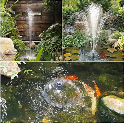 NFESOLAR Solar Pond Filter Fountain, 30W Solar Pond Pump with Pond Filter, 16.4 Ft Cord, 6.6 Ft Tubing for Outdoor Pond 200-600 Gallons, Garden Waterscape N3223