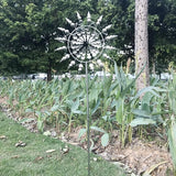 Unique and Magical Metal Windmill, 3D Wind Powered Kinetic Sculpture, Wind Spinner Solar, Wind Spinners for Yard and Garden, Windmill Catchers Outdoor Patio Decoration