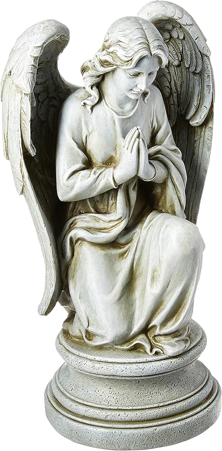 Joseph's Studio by Roman 17.75" H Praying Angel Garden Statue, Religious Outdoor Decor