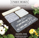 Pavilion Gift Company 25300 Our Home-16" x 7.75" Garden Stone, Gray, White