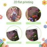 Easter Garage Door Banner Cover, Easter Bunny Colorful Eggs Spring Party Backdrop Decor, Garage Door Cover For Outdoor Yard Holiday Decoration (Cute Bunny)