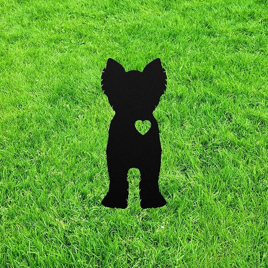 Custom Yorkie Garden Statue Stake,Custom Yorkshire Terrier Outdoor Yard Art Decor,Memorial Remembrance Sculpture,Outdoor Statue for Yard Garden Porch Lawn Grassland Park Farm Flowerpot Decor.