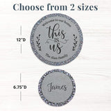 Let's Make Memories Personalized Floral Garden Stones - This is Us Path Stones for Families - Garden Décor - Customize with Message & Names - Small