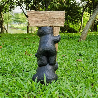 Stacking Bears with Welcome Sign for Garden or Home